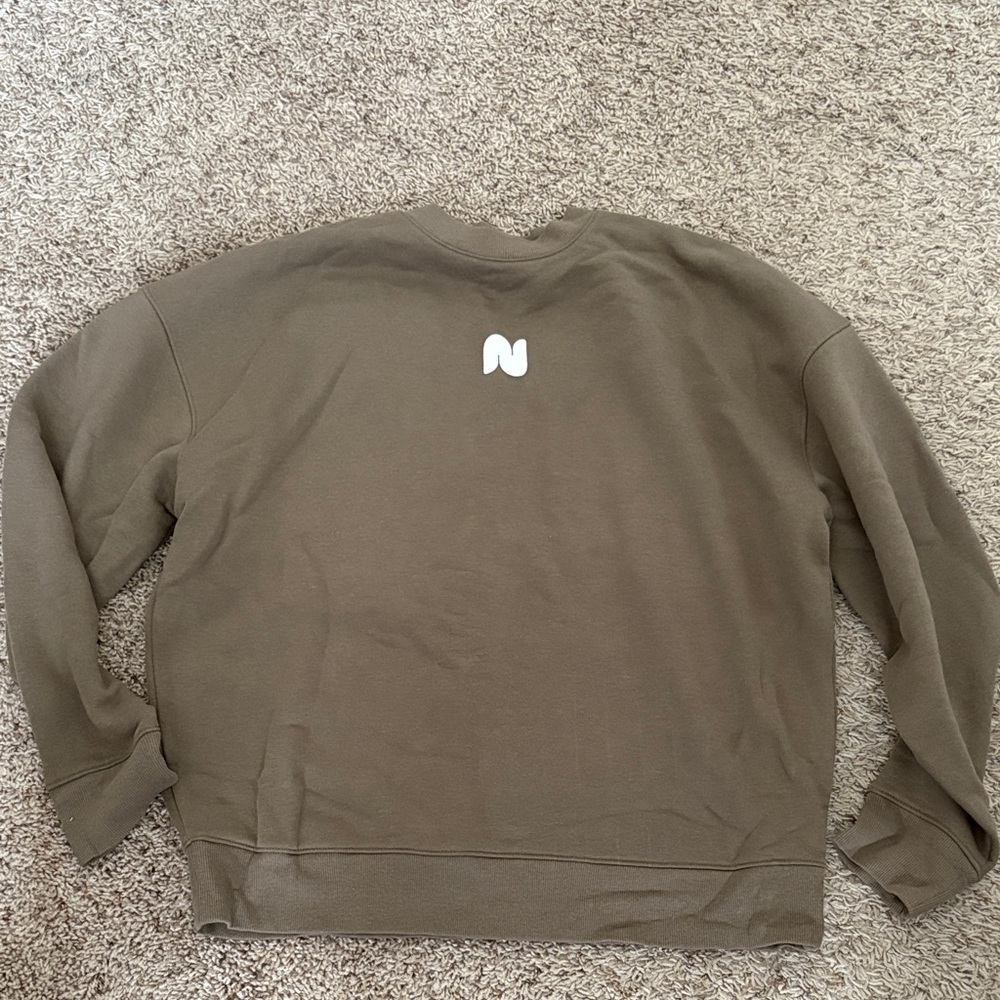 Nuuds Crewneck Sweatshirt with logo and wording on back